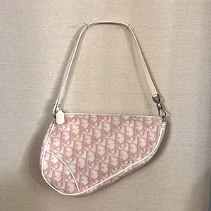AUTHENTIC CHRISTIAN DIOR Vintage Mini Saddle Shoulder Bag